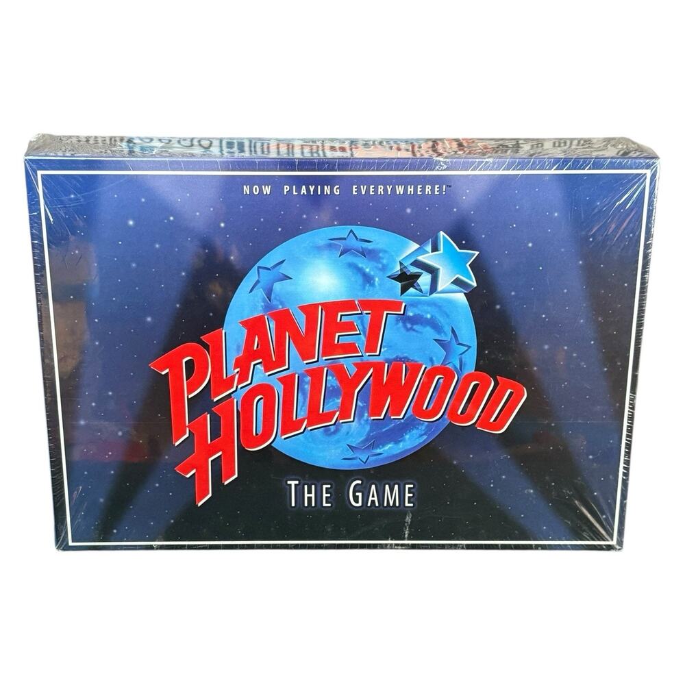 SEALED VTG Planet Hollywood Movie Trivia Board Game Milton Bradley 1997 NEW! GUC